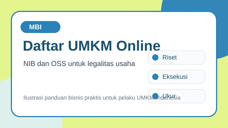 Cara Daftar UMKM Online 2026: Panduan Lengkap Dapat NIB Lewat OSS