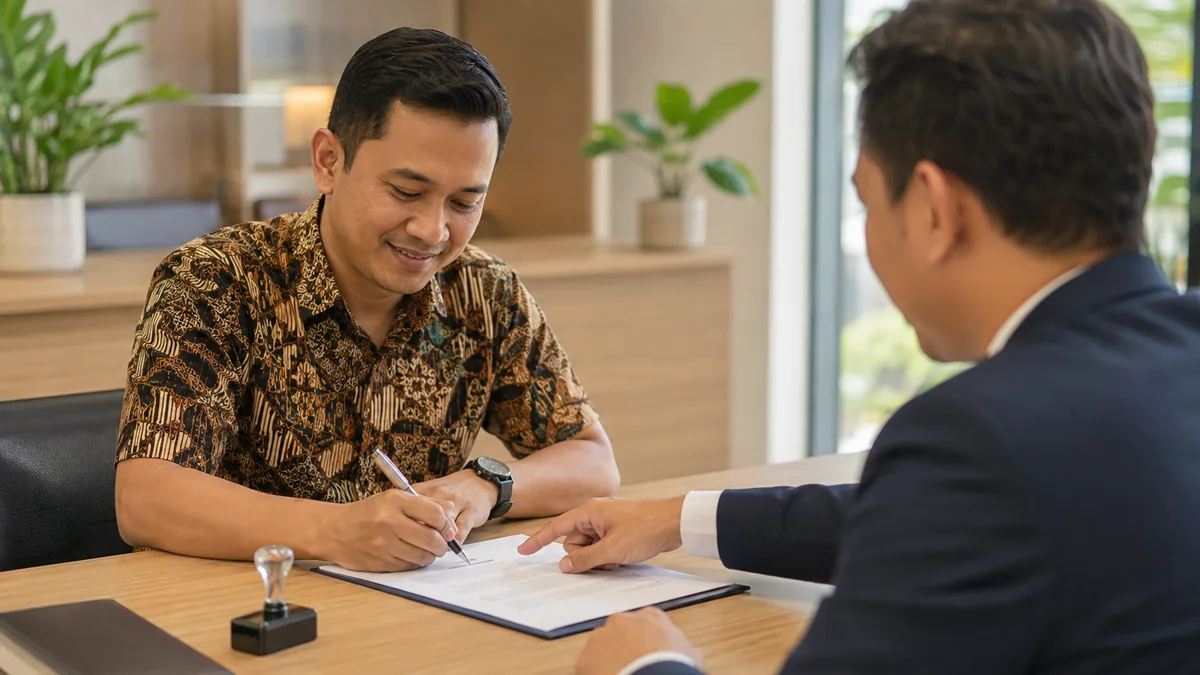 Tanda Tangan Akad Kredit