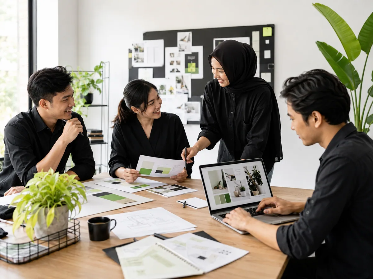 Alur langkah membuat company profile dari menentukan tujuan, mengumpulkan informasi, menyusun konten, sampai mendesain dan finalisasi