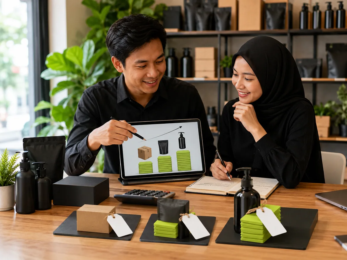 Skema struktur harga program reseller dari harga pokok, harga reseller, sampai harga jual eceran yang ditetapkan