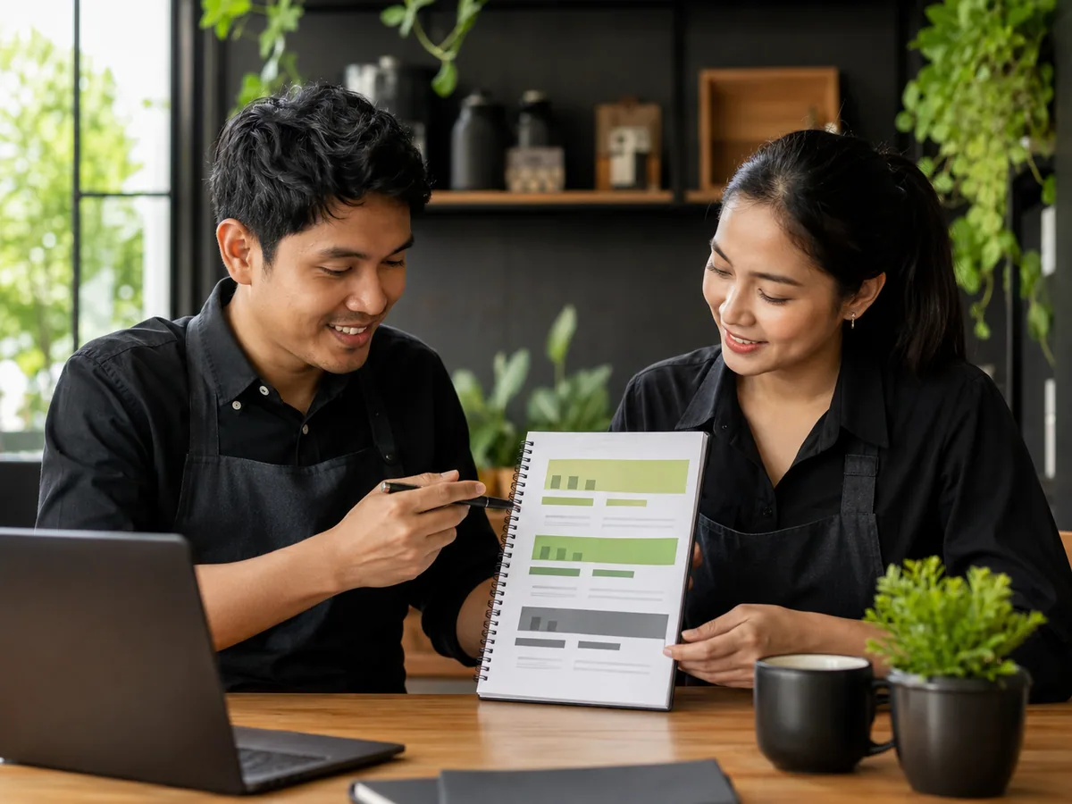 Tiga jenis margin keuntungan: gross margin, operating margin, dan net margin beserta posisinya dalam laporan laba rugi