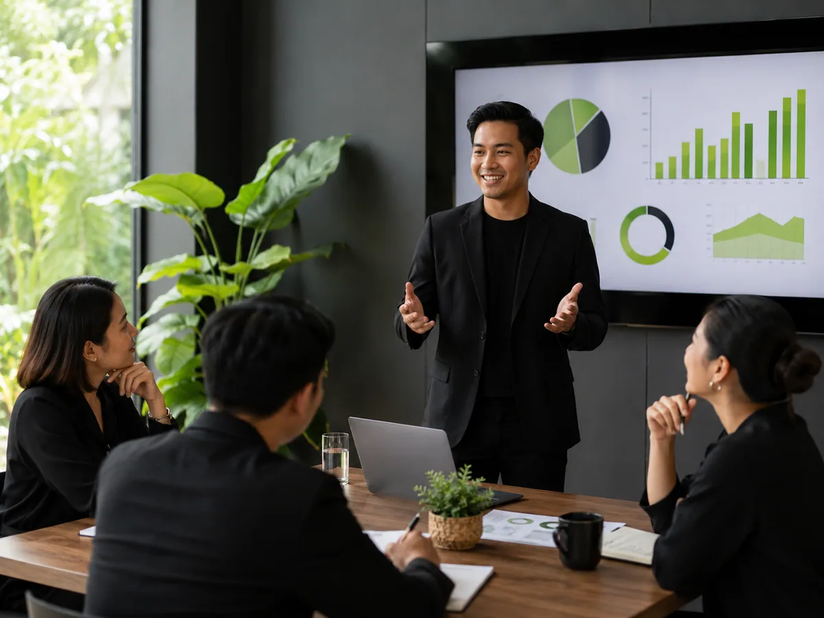 Ilustrasi langkah-langkah tips meyakinkan investor saat pitching bisnis