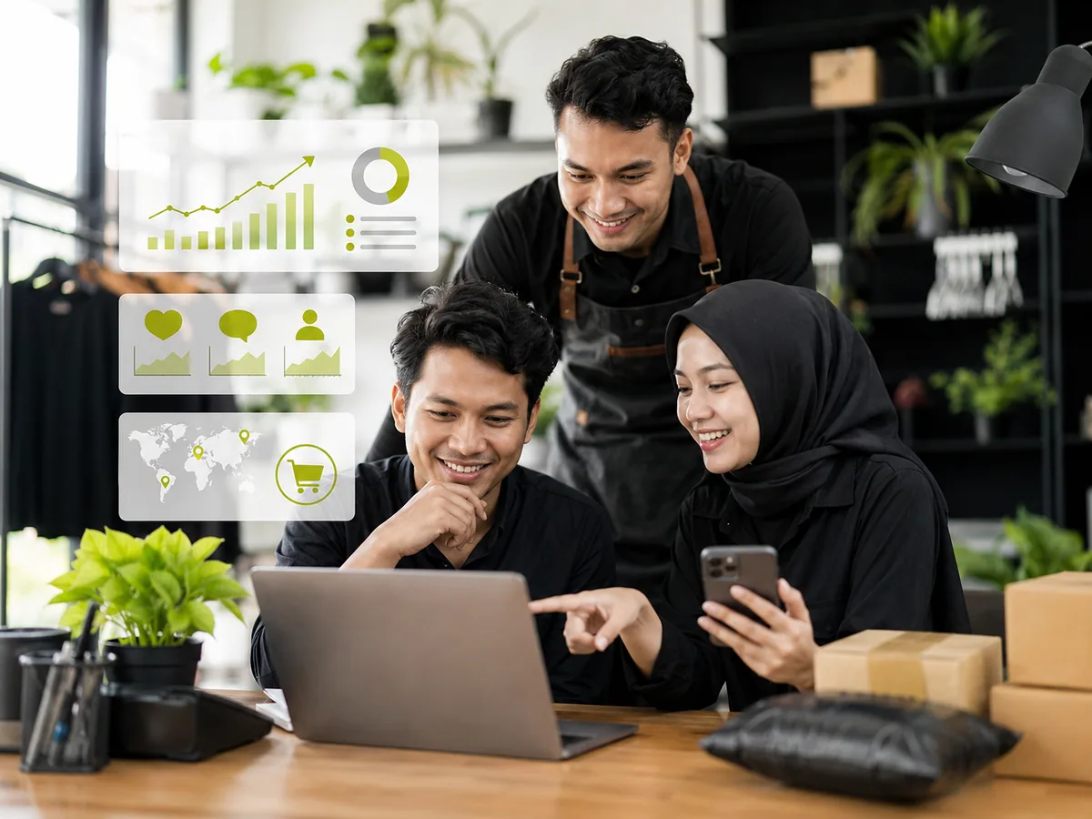 Metrik penting untuk mengukur hasil content marketing: jangkauan, keterlibatan, lalu lintas, dan konversi